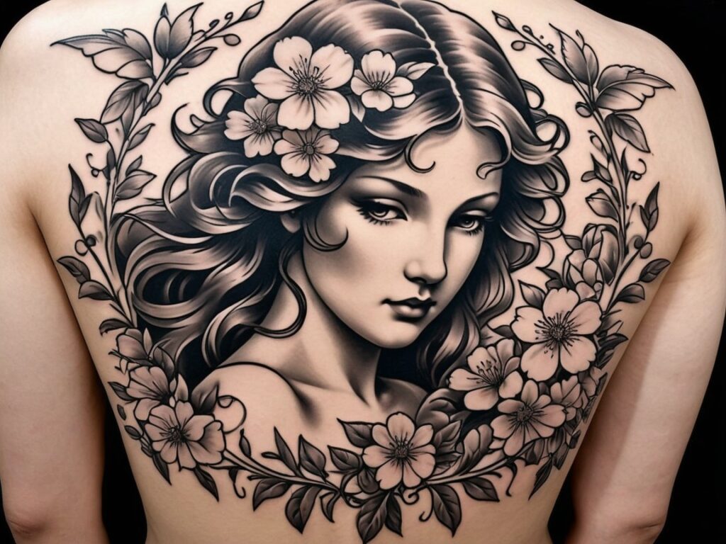 Angel of Death Tattoo Stencil Ideas