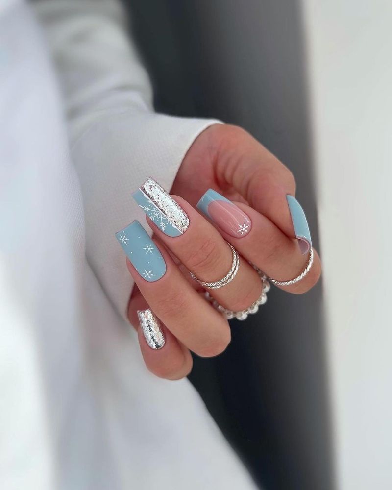 Snowflake Nails