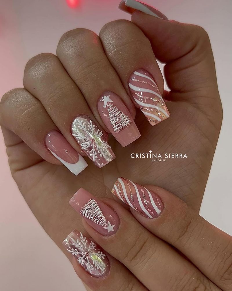 Snowflake Nails