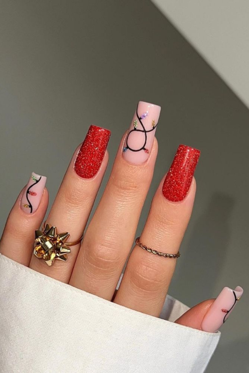 Red Christmas Nails