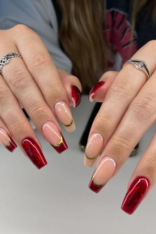 Red Christmas Nails