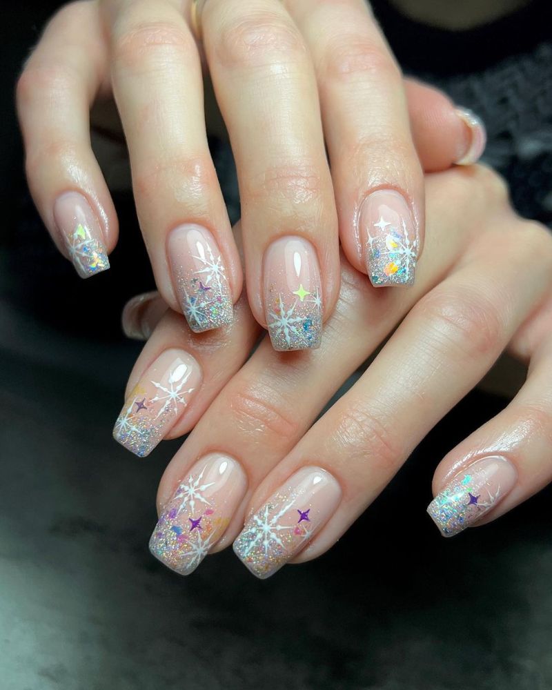 Snowflake Nails