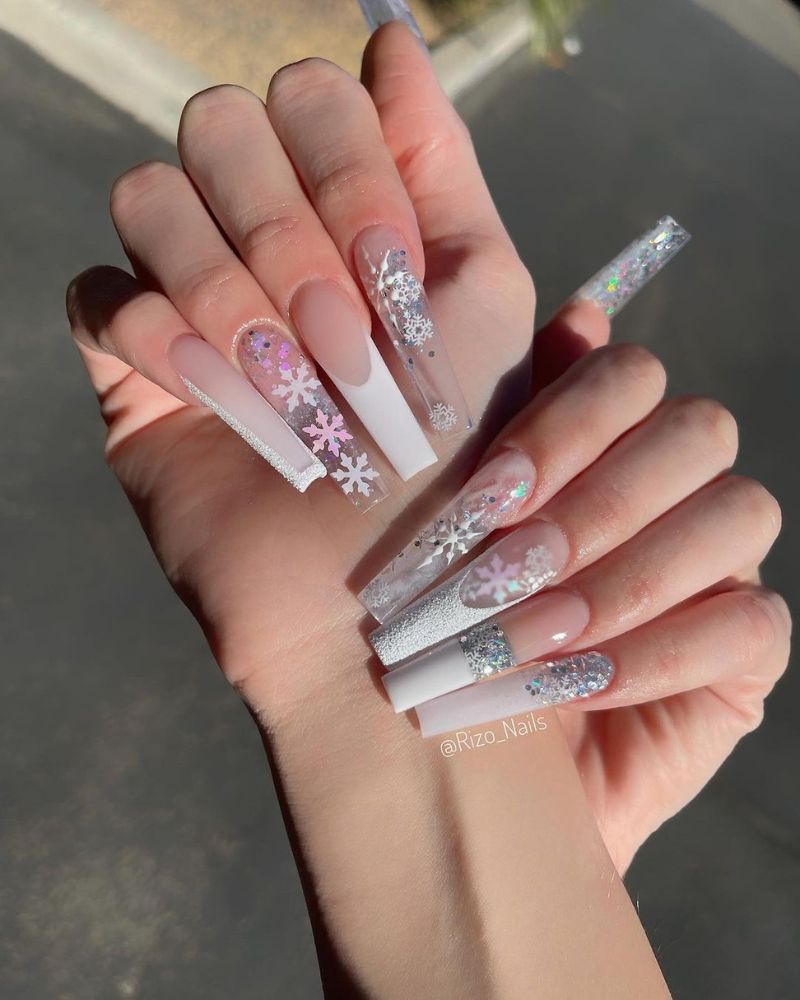 Snowflake Nails