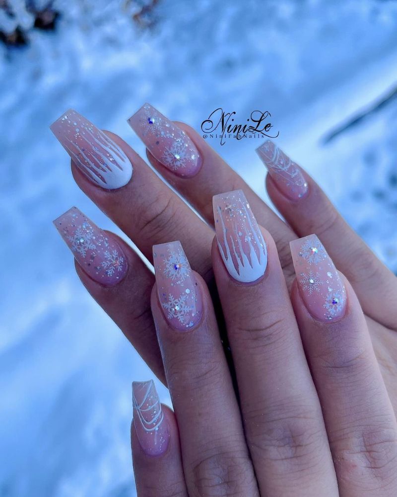Snowflake Nails