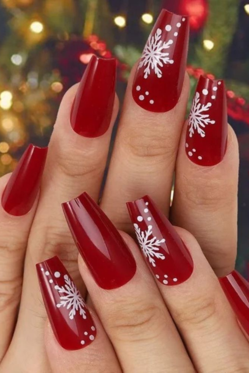 Red Christmas Nails
