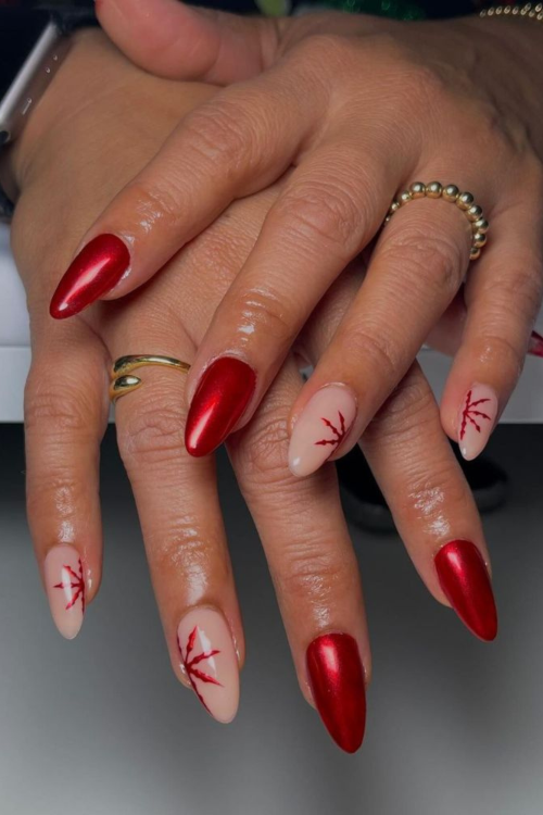 Red Christmas Nails
