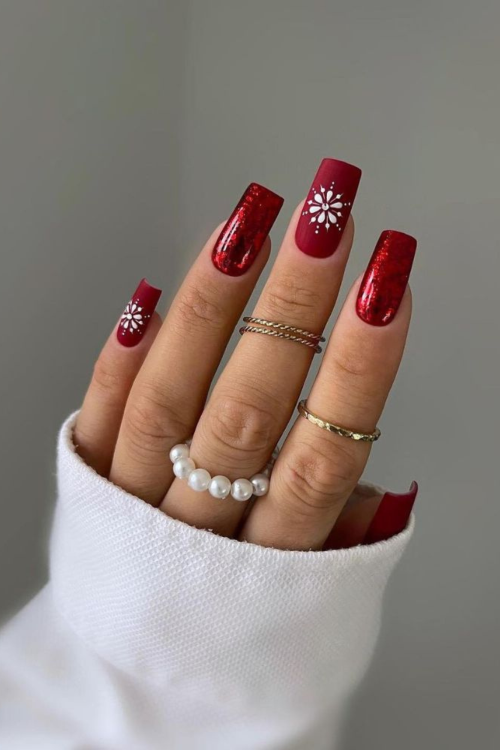 Red Christmas Nails
