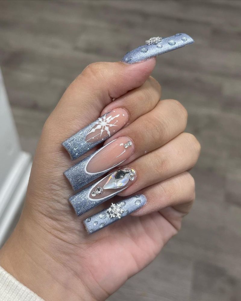 Snowflake Nails