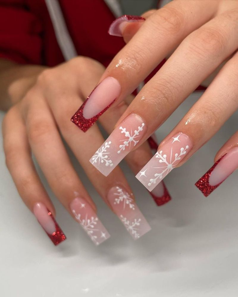 Snowflake Nails