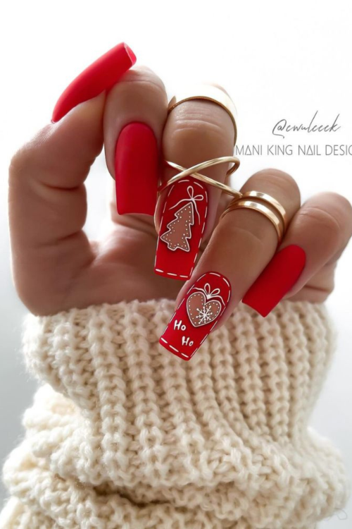 Red Christmas Nails