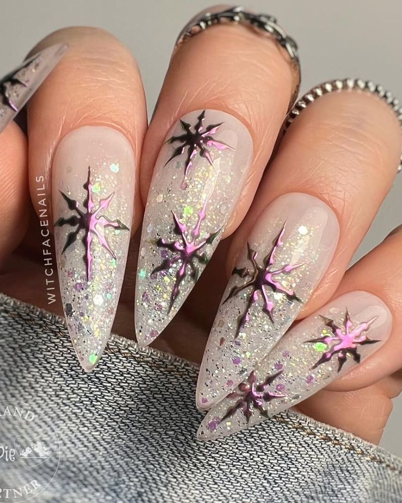 Snowflake Nails