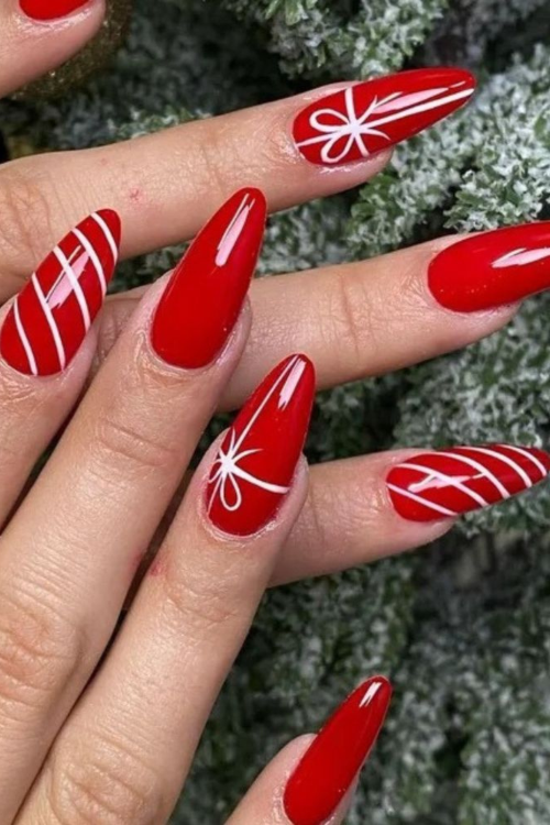 Red Christmas Nails