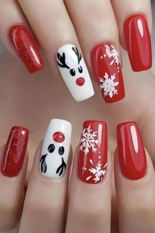 Red Christmas Nails