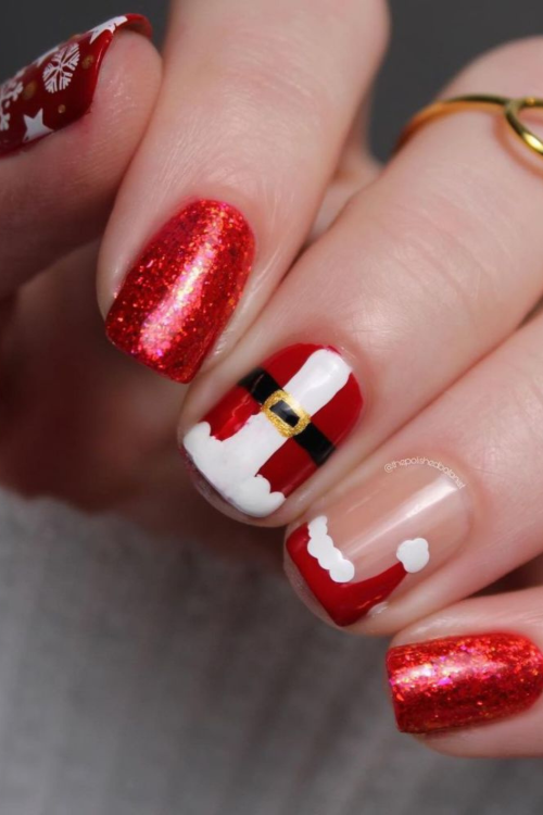 Red Christmas Nails