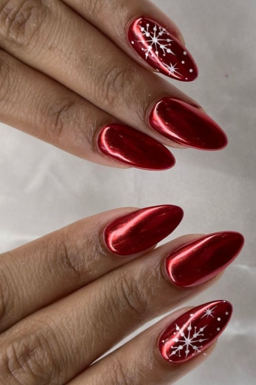 Red Christmas Nails