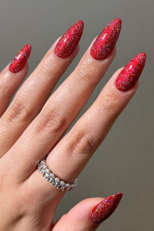 Red Christmas Nails